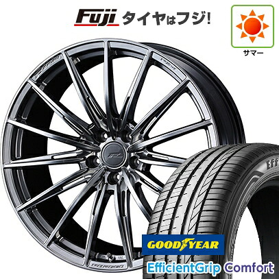 【新品国産車用5穴114.3】 夏タイヤ ホイール4本セット 215/45R18 グッドイヤー エフィシェントグリップ コンフォート(限定) WEDS ウェッズ F-ZERO FZ-4 7.5J 18インチ(送料無料)｜フジコーポレーション