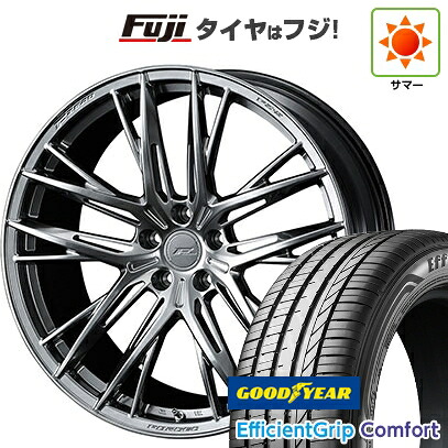 【新品国産車用5穴114.3】 夏タイヤ ホイール4本セット 215/45R18 グッドイヤー エフィシェントグリップ コンフォート(限定) WEDS ウェッズ F-ZERO FZ-5 8J 18インチ(送料無料)|フジコーポレーション