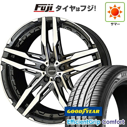 【新品国産車用5穴114.3】 夏タイヤ ホイール4本セット 215/45R18 グッドイヤー エフィシェントグリップ コンフォート(限定) 共豊 シャレン RG【限定】 8J 18インチ(送料無料)