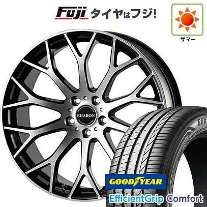 【新品国産車用5穴114.3】 夏タイヤ ホイール4本セット 215/45R18 グッドイヤー エフィシェントグリップ コンフォート(限定) コスミック ヴェネルディ シャロン 7.5J 18インチ(送料無料)｜フジコーポレーション