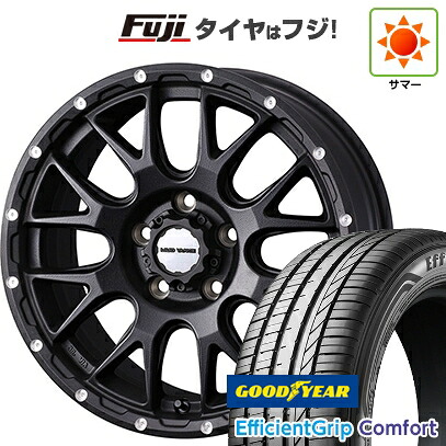 【新品国産車用5穴114.3】 夏タイヤ ホイール4本セット 215/45R18 グッドイヤー エフィシェントグリップ コンフォート(限定) WEDS ウェッズアドベンチャー マッドヴァンス 08 7.5J 18インチ(送料無料)
