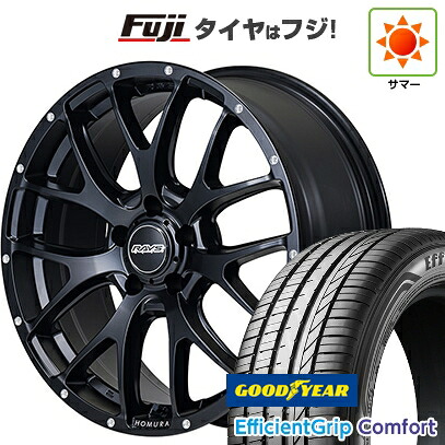 【新品国産車用5穴114.3】 夏タイヤ ホイール4本セット 215/45R18 グッドイヤー エフィシェントグリップ コンフォート(限定) RAYS レイズ ホムラ 2X7FA 7.5J 18インチ(送料無料)