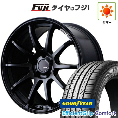 【新品国産車用5穴114.3】 夏タイヤ ホイール4本セット 215/45R18 グッドイヤー エフィシェントグリップ コンフォート(限定) SSR GT GTV02 7.5J 18インチ(送料無料)