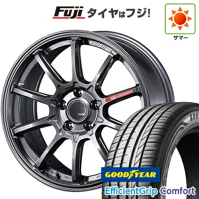 【新品国産車用5穴114.3】 夏タイヤ ホイール4本セット 215/45R18 グッドイヤー エフィシェントグリップ コンフォート(限定) SSR GT GTV05 7.5J 18インチ(送料無料)