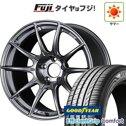 【新品国産車用5穴114.3】 夏タイヤ ホイール4本セット 215/45R18 グッドイヤー エフィシェントグリップ コンフォート(限定) SSR GT GTX01 7.5J 18インチ(送料無料)｜フジコーポレーション