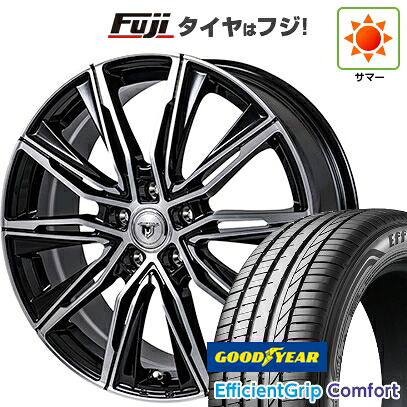 【新品国産車用5穴114.3】 夏タイヤ ホイール4本セット 215/45R18 グッドイヤー エフィシェントグリップ コンフォート(限定) モンツァ JPスタイル MJ-X 7.5J 18インチ(送料無料) 86,735円