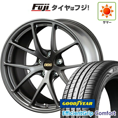 【新品国産車用5穴114.3】 夏タイヤ ホイール4本セット 215/45R18 グッドイヤー エフィシェントグリップ コンフォート(限定) BBS JAPAN RI-A 7.5J 18インチ(送料無料)