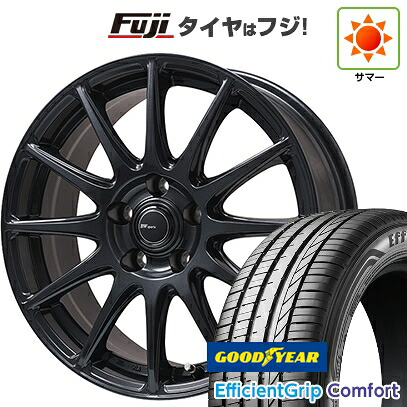 【新品国産車用5穴114.3】 夏タイヤ ホイール4本セット 215/45R18 グッドイヤー エフィシェントグリップ コンフォート(限定) ビッグウエイ BWスポーツ S-120 ダークガンメタ 7.5J 18インチ(送料無料)