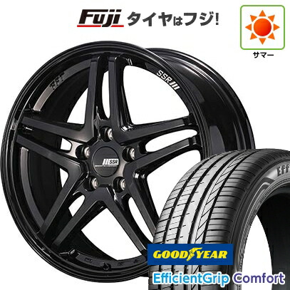 【新品国産車用5穴114.3】 夏タイヤ ホイール4本セット 215/45R18 グッドイヤー エフィシェントグリップ コンフォート(限定) SSR GT GTV06 7.5J 18インチ(送料無料)