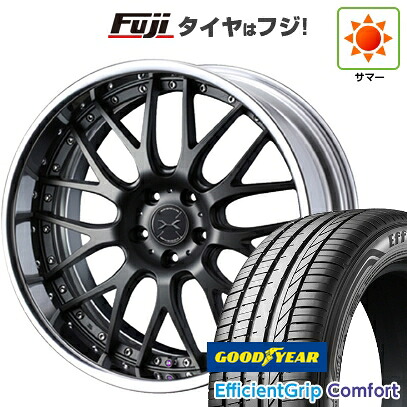 【新品国産車用5穴114.3】 夏タイヤ ホイール4本セット 215/45R18 グッドイヤー エフィシェントグリップ コンフォート(限定) WEDS ウェッズ マーベリック 709M 7.5J 18インチ(送料無料)