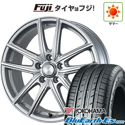 【新品国産車用5穴100】 夏タイヤ ホイール4本セット 225/60R17 ヨコハマ ブルーアース ES32 ブリヂストン エコフォルム SE-20 7J 17インチ(送料無料)