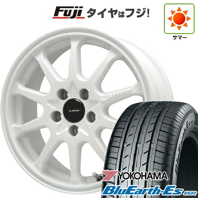 【新品】セレナ 夏タイヤ ホイール4本セット 195/65R15 ヨコハマ ブルーアース ES32 レアマイスター LMスポーツ LM-10R(ホワイト) 6J 15インチ(送料無料)