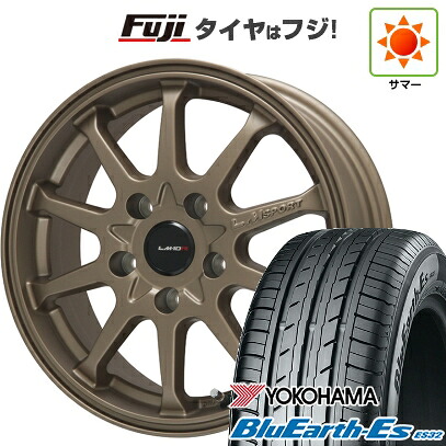 【新品】セレナ 夏タイヤ ホイール4本セット 195/65R15 ヨコハマ ブルーアース ES32 レアマイスター LMスポーツ LM-10R(ブロンズ) 6J 15インチ(送料無料)