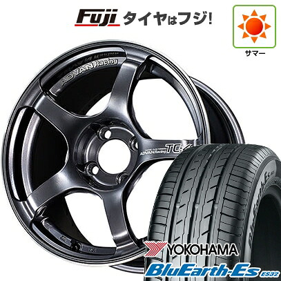【新品国産車用5穴114.3】 夏タイヤ ホイール4本セット 205/55R16 ヨコハマ ブルーアース ES32 ヨコハマ アドバンレーシング TC-4 7J 16インチ(送料無料)