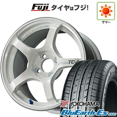 【新品国産車用5穴114.3】 夏タイヤ ホイール4本セット 205/55R16 ヨコハマ ブルーアース ES32 ヨコハマ アドバンレーシング TC-4 7J 16インチ(送料無料)|フジコーポレーション