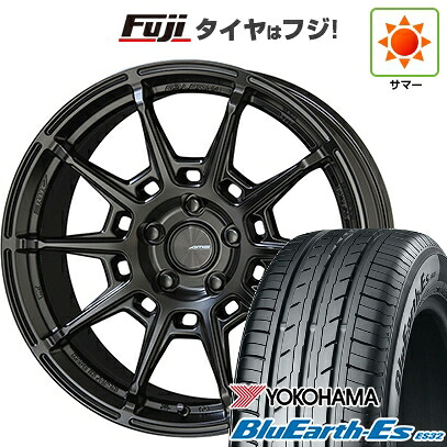 【新品国産車用5穴114.3】 夏タイヤ ホイール4本セット 235/50R18 ヨコハマ ブルーアース ES32 共豊 ガレルナ レフィーノ 8.5J 18インチ(送料無料)｜フジコーポレーション