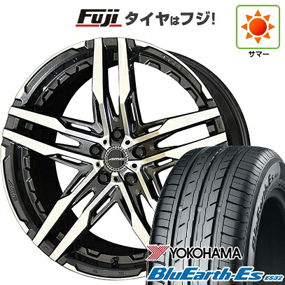 【新品国産車用5穴114.3】 夏タイヤ ホイール4本セット 225/40R18 ヨコハマ ブルーアース ES32 共豊 シャレン RG【限定】 8J 18インチ(送料無料)|フジコーポレーション