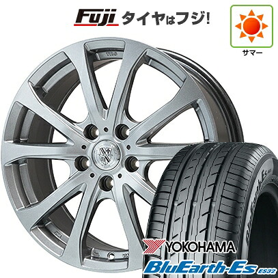 【新品国産車用5穴114.3】 夏タイヤ ホイール4本セット 215/45R18 ヨコハマ ブルーアース ES32 ビッグウエイ TRG-バーンII 7.5J 18インチ(送料無料)