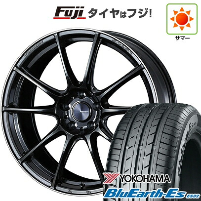【新品国産車用5穴114.3】 夏タイヤ ホイール4本セット 225/35R19 ヨコハマ ブルーアース ES32 WEDS ウェッズスポーツ SA-25R 8.5J 19インチ(送料無料)