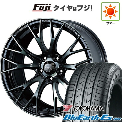 【新品国産車用5穴114.3】 夏タイヤ ホイール4本セット 215/60R17 ヨコハマ ブルーアース ES32 WEDS ウェッズスポーツ SA-20R 7.5J 17インチ(送料無料)