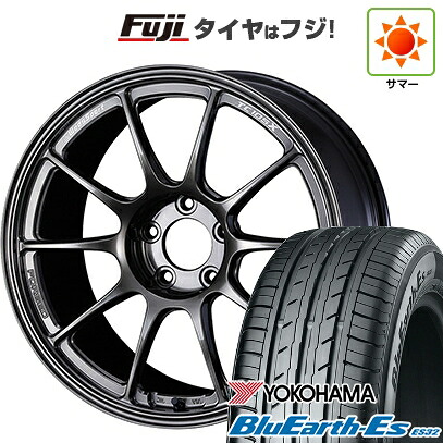 【新品国産車用5穴114.3】 夏タイヤ ホイール4本セット 225/40R18 ヨコハマ ブルーアース ES32 WEDS ウェッズスポーツ TC-105X フォージド 8.5J 18インチ(送料無料)