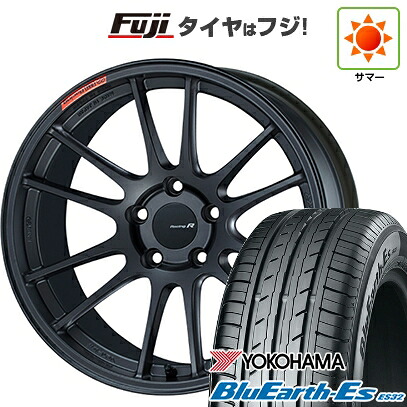 【新品国産車用5穴114.3】 夏タイヤ ホイール4本セット 225/40R18 ヨコハマ ブルーアース ES32 ENKEI エンケイ Racing Revolution GTC01 RR 8J 18インチ(送料無料)|フジコーポレーション