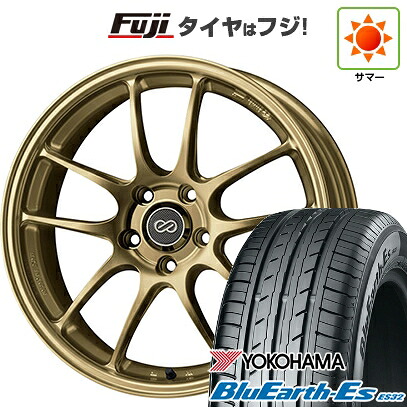 【新品国産車用5穴114.3】 夏タイヤ ホイール4本セット 225/45R18 ヨコハマ ブルーアース ES32 ENKEI エンケイ PerformanceLine PF01 7J 18インチ(送料無料)｜フジコーポレーション
