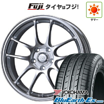 【新品国産車用5穴114.3】 夏タイヤ ホイール4本セット 225/45R18 ヨコハマ ブルーアース ES32 ENKEI エンケイ PerformanceLine PF01 7J 18インチ(送料無料)｜フジコーポレーション