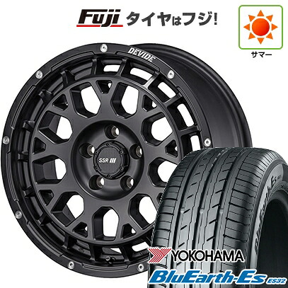 【新品国産車用5穴114.3】 夏タイヤ ホイール4本セット 215/60R17 ヨコハマ ブルーアース ES32 SSR ディバイド G：M 7.5J 17インチ(送料無料)｜フジコーポレーション
