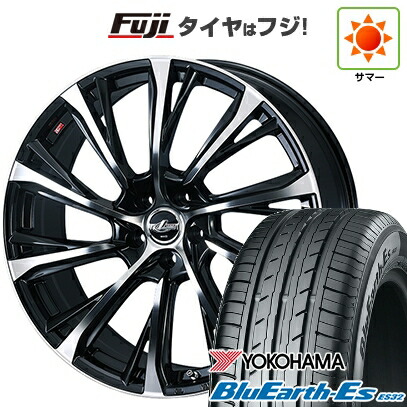 【新品国産車用5穴114.3】 夏タイヤ ホイール4本セット 225/35R19 ヨコハマ ブルーアース ES32 WEDS ウェッズ レオニス JG トヨタ・レクサス車専用 6.5J 19インチ(送料無料)