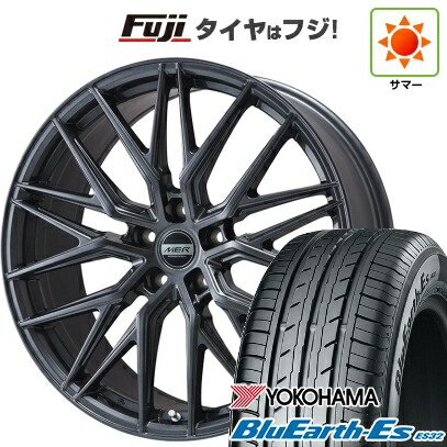 【新品国産車用5穴114.3】 夏タイヤ ホイール4本セット 245/40R19 ヨコハマ ブルーアース ES32 プレミックス MER XMESH ディープグレー 8J 19インチ(送料無料)