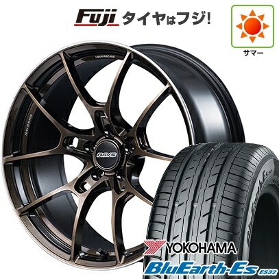 【新品国産車用5穴114.3】 夏タイヤ ホイール4本セット 245/40R19 ヨコハマ ブルーアース ES32 RAYS レイズ ボルクレーシング G025 SZ EDITION 9J 19インチ(送料無料)|フジコーポレーション