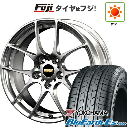 【新品国産車用5穴114.3】 夏タイヤ ホイール4本セット 225/45R18 ヨコハマ ブルーアース ES32 BBS JAPAN RF 7.5J 18インチ(送料無料)
