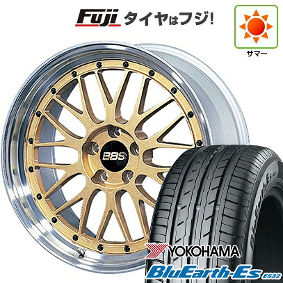 【新品国産車用5穴114.3】 夏タイヤ ホイール4本セット 225/55R18 ヨコハマ ブルーアース ES32 BBS JAPAN LM 7.5J 18インチ(送料無料)|フジコーポレーション