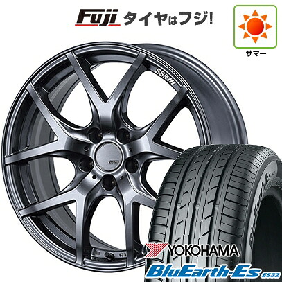 【新品国産車用5穴100】 夏タイヤ ホイール4本セット 215/45R17 ヨコハマ ブルーアース ES32 SSR GT GTV03 グラファイトガンメタ【限定】 7J 17インチ(送料無料)｜フジコーポレーション