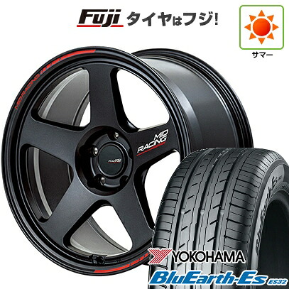 【新品国産車用5穴100】 夏タイヤ ホイール4本セット 205/50R17 ヨコハマ ブルーアース ES32 MID WHEELS MID RACING TR50 7.5J 17インチ(送料無料)|フジコーポレーション