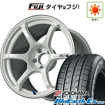 【新品国産車用5穴114.3】 夏タイヤ ホイール4本セット 225/40R18 ヨコハマ ブルーアース ES32 ヨコハマ アドバンレーシング RG-4 9J 18インチ(送料無料) 146,600円