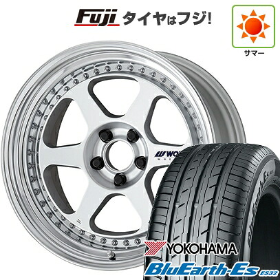 【新品国産車用5穴114.3】 夏タイヤ ホイール4本セット 225/40R18 ヨコハマ ブルーアース ES32 WORK ワーク マイスター L1 3P 8J 18インチ(送料無料)