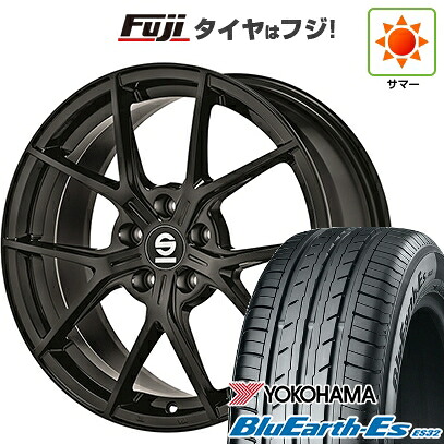 【新品国産車用5穴114.3】 夏タイヤ ホイール4本セット 225/35R19 ヨコハマ ブルーアース ES32 OZ SPARCO ポディオ 8.5J 19インチ(送料無料)