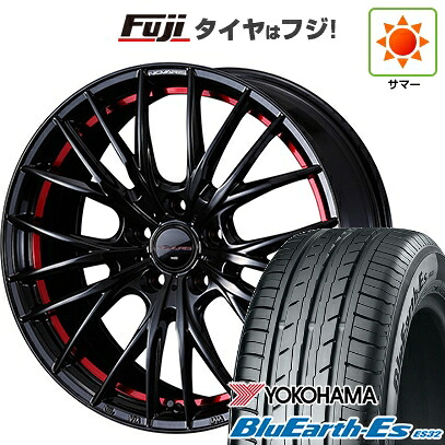 【新品国産車用5穴114.3】 夏タイヤ ホイール4本セット 215/40R18 ヨコハマ ブルーアース ES32 WEDS ウェッズ ノヴァリス ローグ QR 7.5J 18インチ(送料無料)｜フジコーポレーション