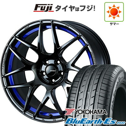 【新品国産車用5穴100】 夏タイヤ ホイール4本セット 215/40R18 ヨコハマ ブルーアース ES32 WEDS ウェッズスポーツ SA-27R【限定】 7.5J 18インチ(送料無料)|フジコーポレーション