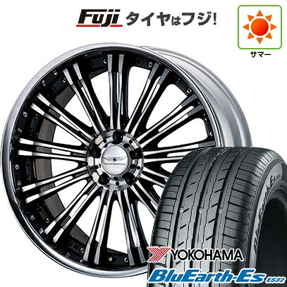 【新品国産車用5穴114.3】 夏タイヤ ホイール4本セット 245/40R19 ヨコハマ ブルーアース ES32 WALD ヴァルド レノヴァティオ 2P R12-C 8J 19インチ(送料無料)