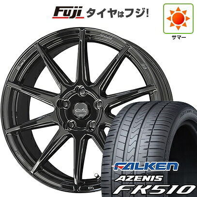 【新品国産車用5穴114.3】 夏タイヤ ホイール4本セット 235/60R18 ファルケン アゼニス FK510 SUV 共豊 サーキュラー C10R 7J 18インチ(送料無料)