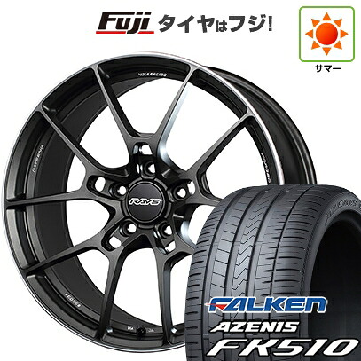 【新品国産車用5穴114.3】 夏タイヤ ホイール4本セット 215/35R19 ファルケン アゼニス FK510 RAYS レイズ ボルクレーシング G025 8.5J 19インチ(送料無料)