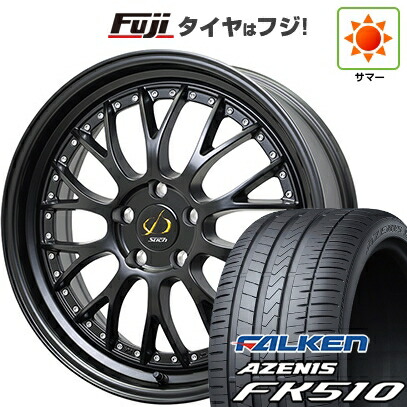 【新品国産車用5穴114.3】 夏タイヤ ホイール4本セット 215/35R19 ファルケン アゼニス FK510 ホットスタッフ シュティッヒ メッシュNR 8J 19インチ(送料無料)