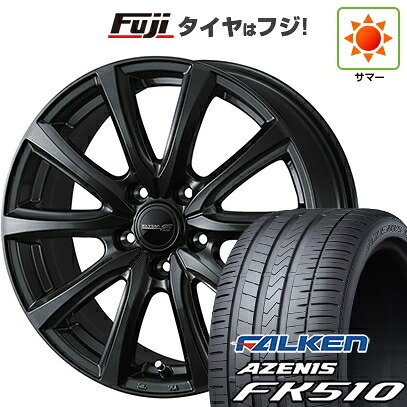 【新品国産車用5穴114.3】 夏タイヤ ホイール4本セット 215/35R19 ファルケン アゼニス FK510 WEDS ウェッズ エリシア 7.5J 19インチ(送料無料)|フジコーポレーション