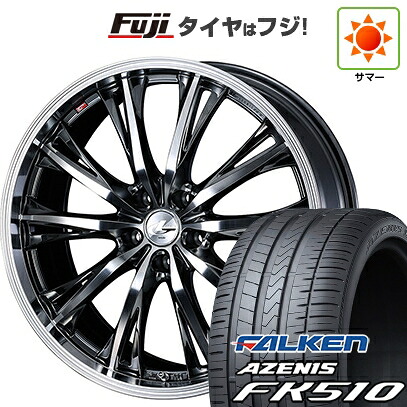 【新品国産車用5穴114.3】 夏タイヤ ホイール4本セット 215/35R19 ファルケン アゼニス FK510 WEDS ウェッズ レオニス RT【限定】 7J 19インチ(送料無料)