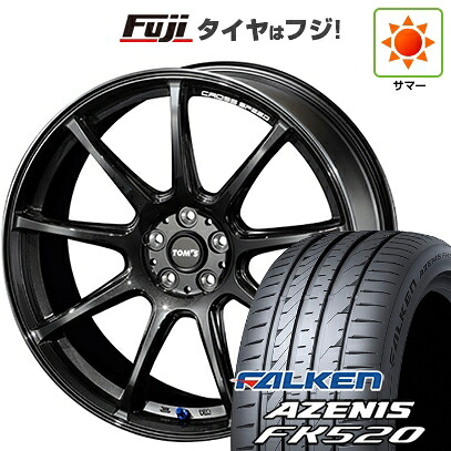 【新品国産車用5穴100】 夏タイヤ ホイール4本セット 225/40R19 ファルケン アゼニス FK520L TOMS トムス(トヨタ車専用) クロススピード 8.5J 19インチ(送料無料)｜フジコーポレーション 146,900円