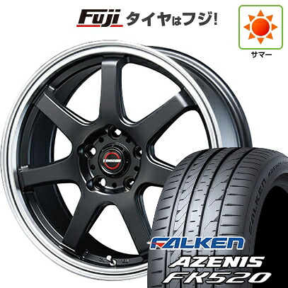 【新品国産車用5穴114.3】 夏タイヤ ホイール4本セット 225/40R18 ファルケン アゼニス FK520L ブレスト ユーロマジック タイプS-07 8.5J 18インチ(送料無料)