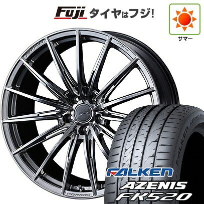 【新品国産車用5穴114.3】 夏タイヤ ホイール4本セット 225/55R18 ファルケン アゼニス FK520L WEDS ウェッズ F-ZERO FZ-4 8J 18インチ(送料無料)